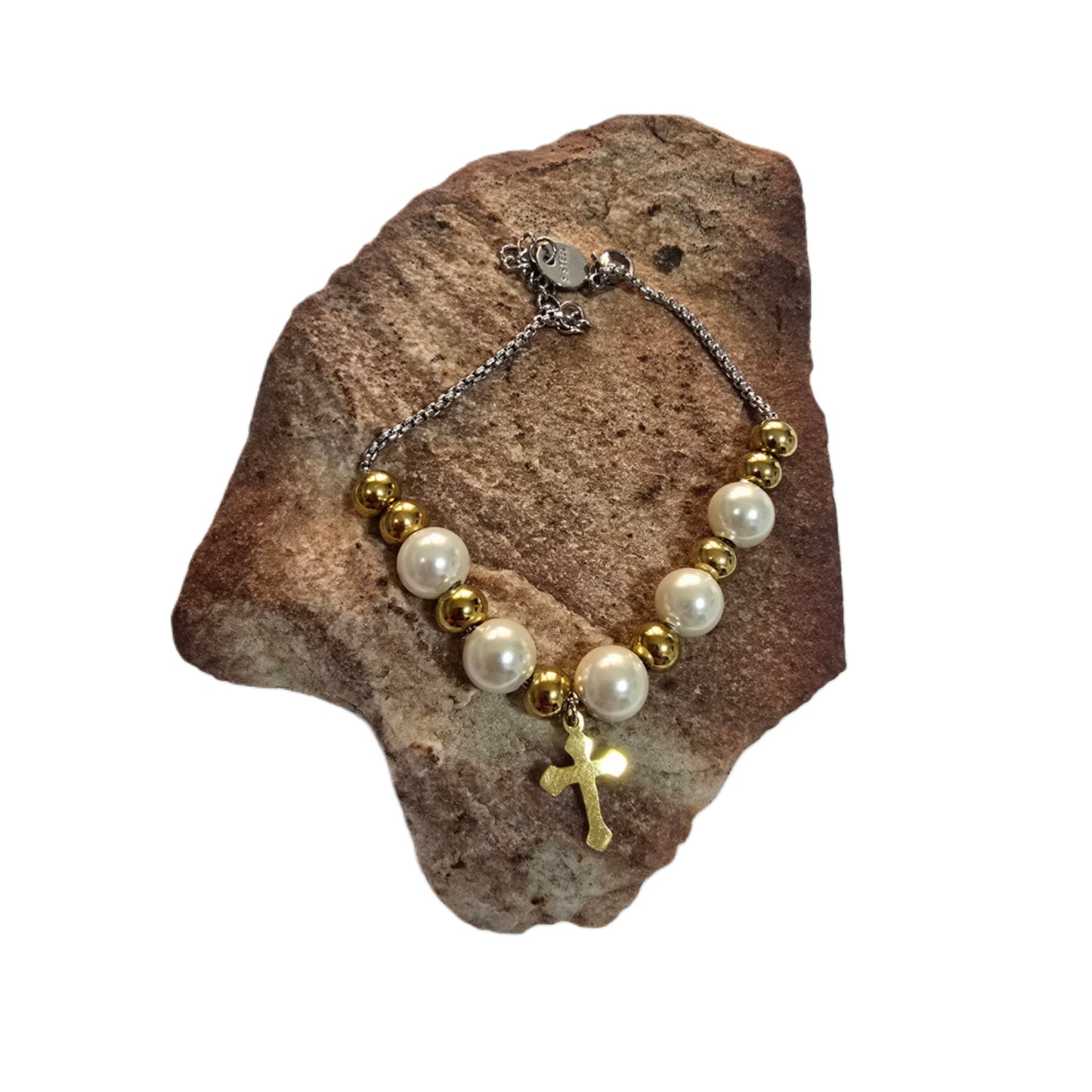 Pulsera Acero Cruz