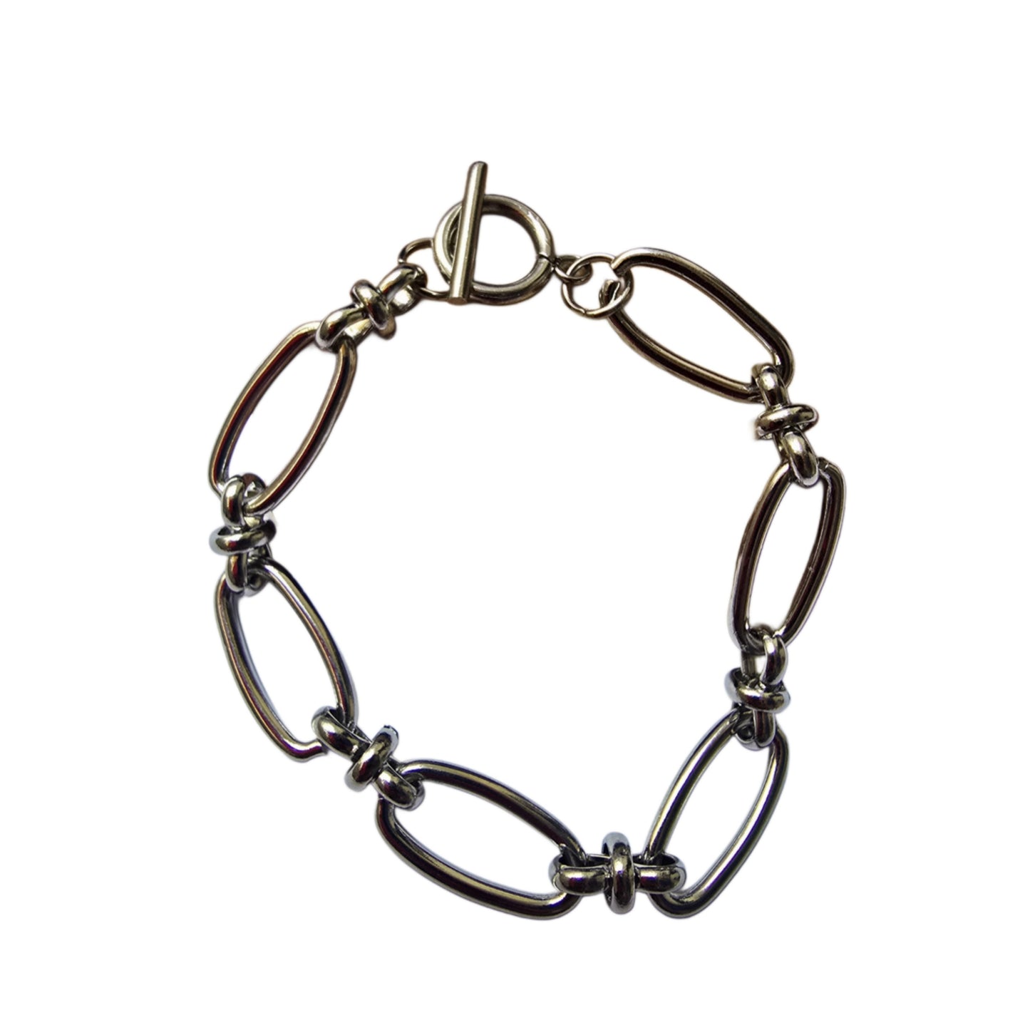 Pulsera Acero Eslabones Ovalados