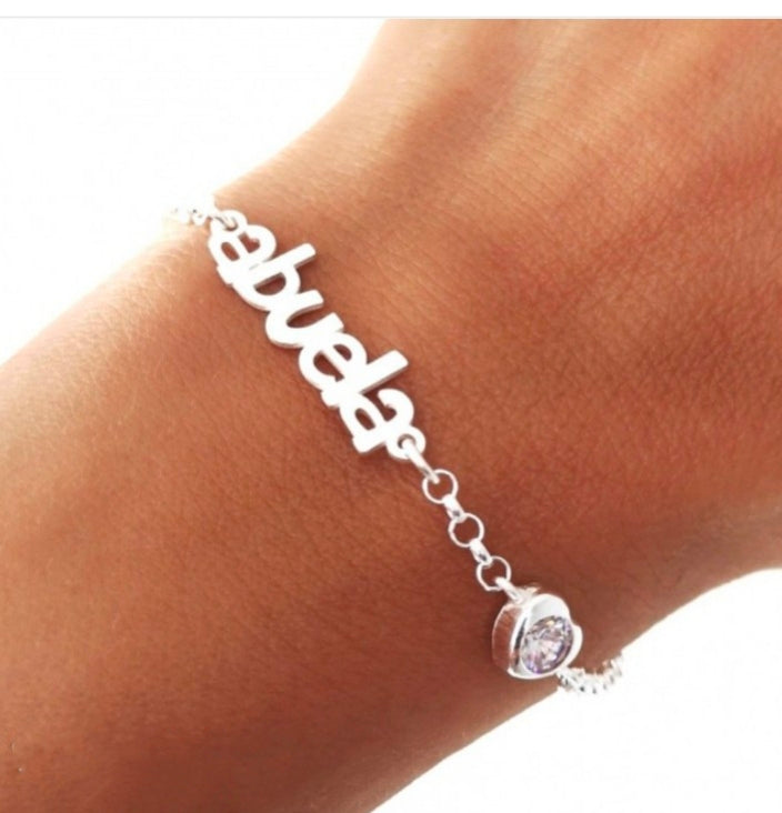 Pulsera de Plata Abuela