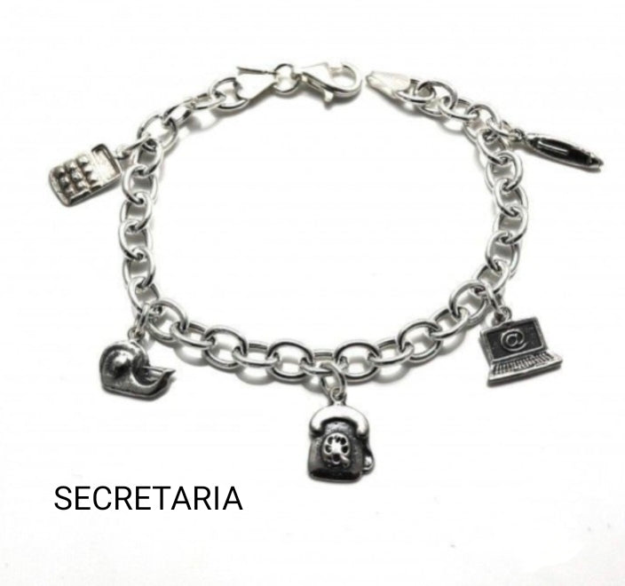 Pulsera de plata Profesiones