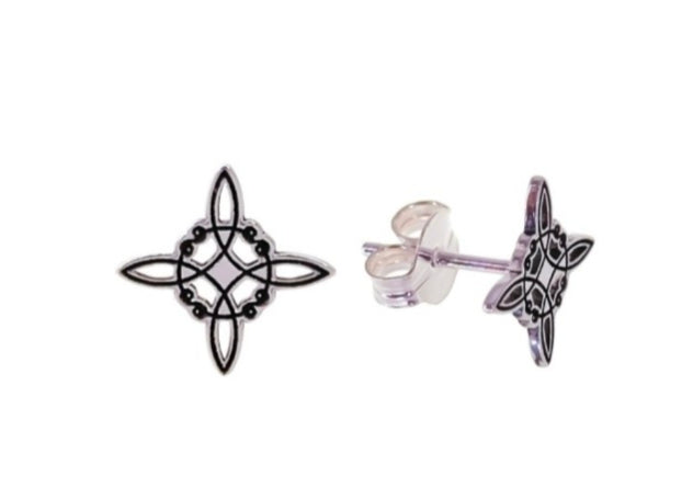 Pendientes de plata Nudo de Bruja