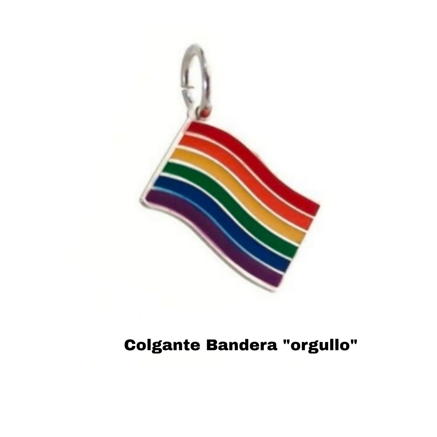 Colgante de Plata Bandera Arco iris