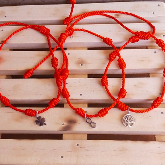 Pulsera 7 nudos con colgante