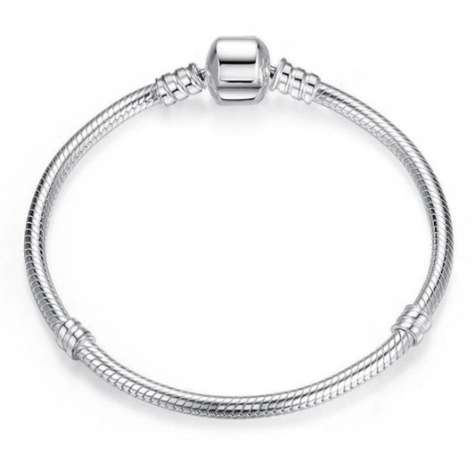 Pulsera de plata Basic Semirigida