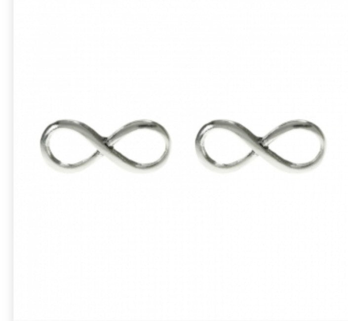 Pendientes plata Infinito