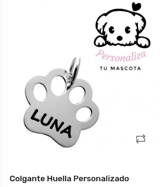 Colgante de plata Mascota