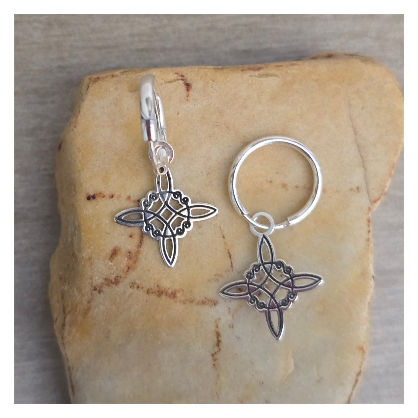 Aros de Plata Nudo de Bruja