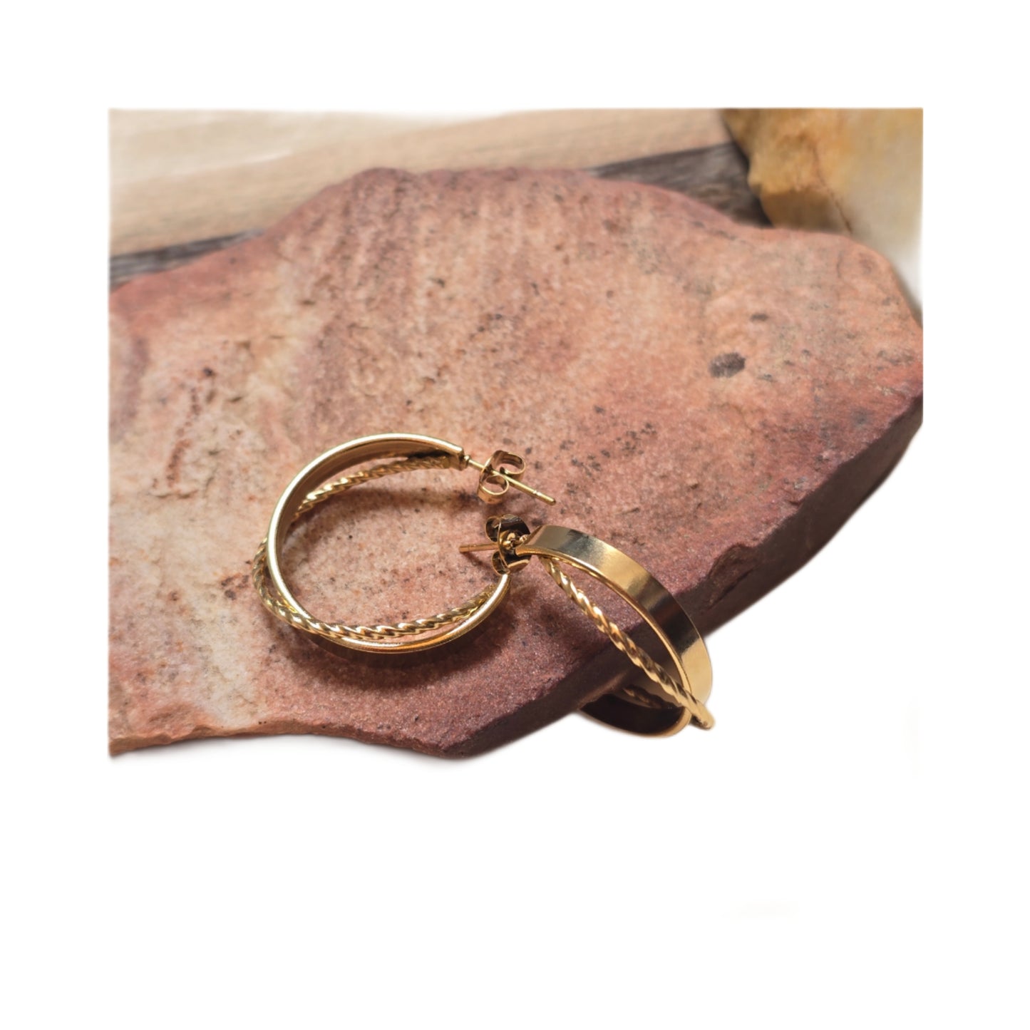 Pendientes de Acero Aros