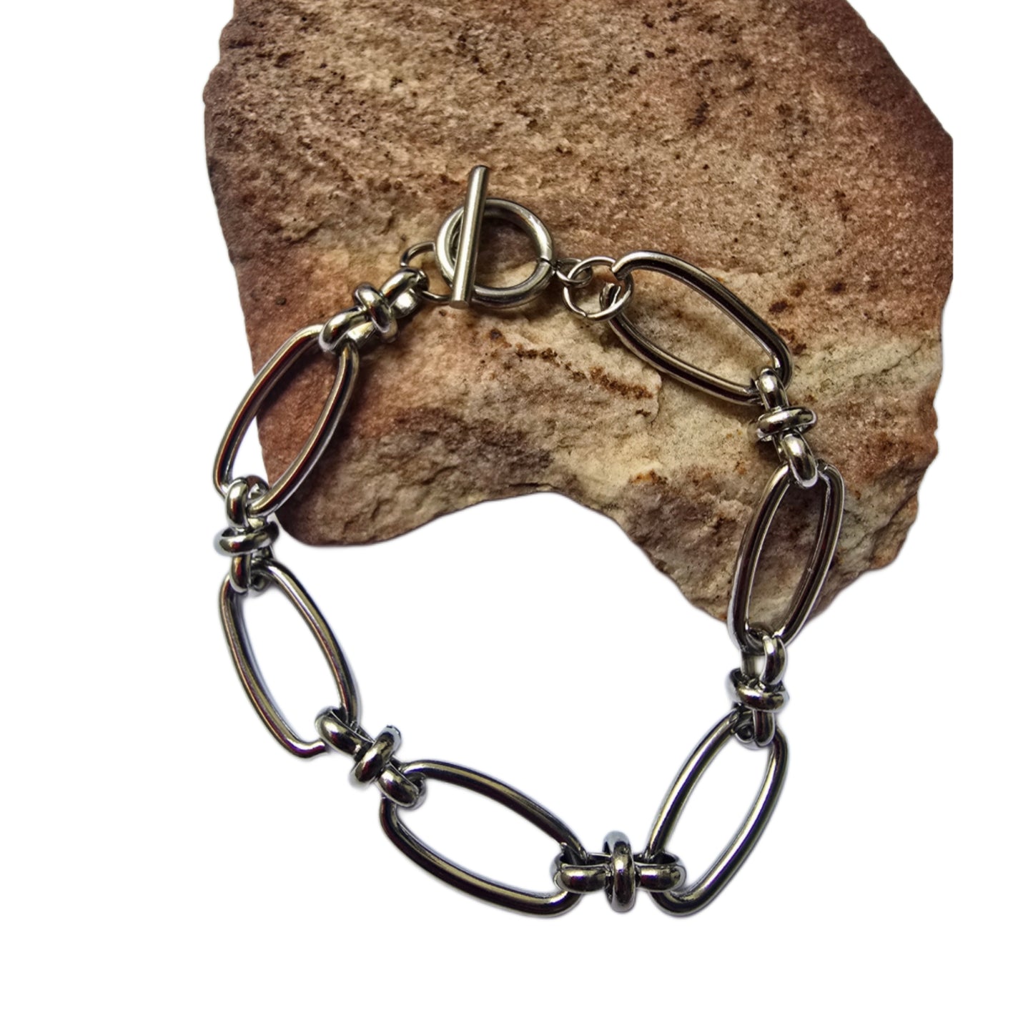 Pulsera Acero Eslabones Ovalados