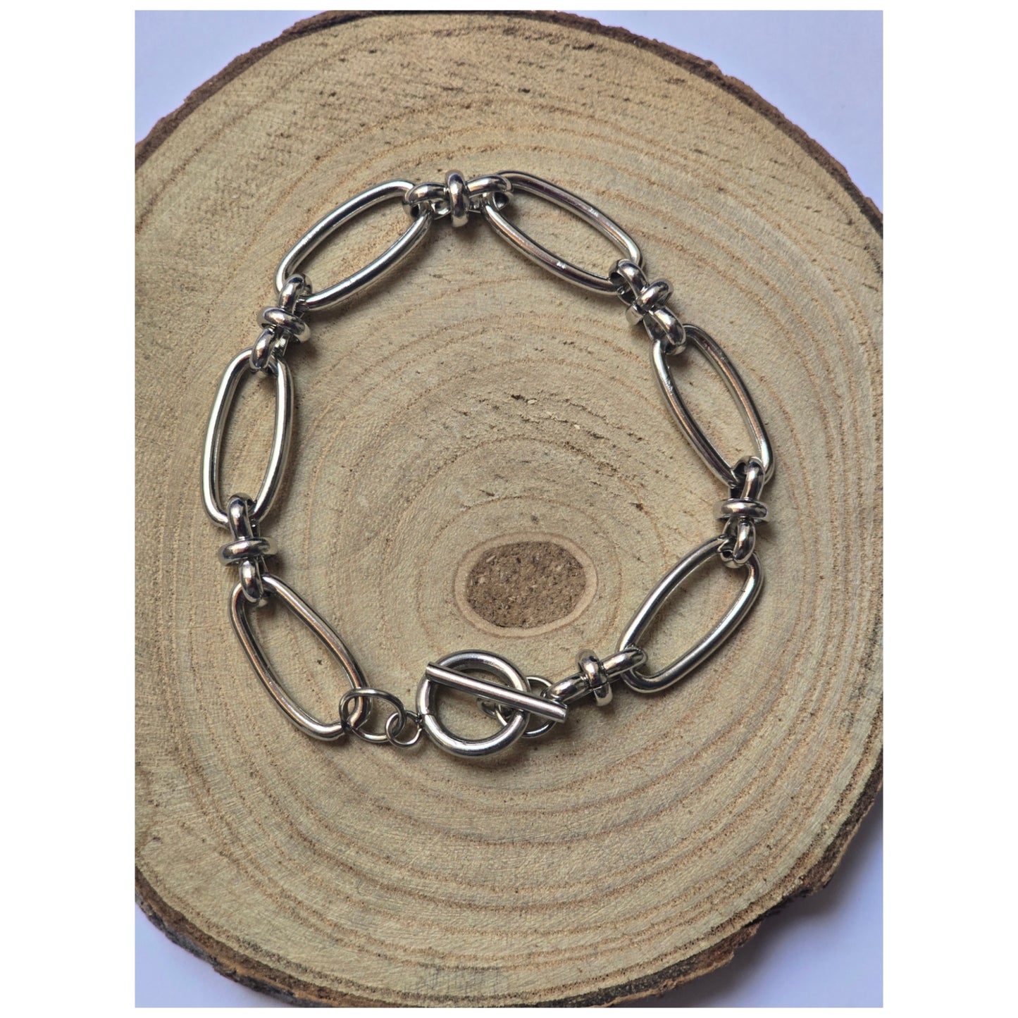 Pulsera Acero Eslabones Ovalados