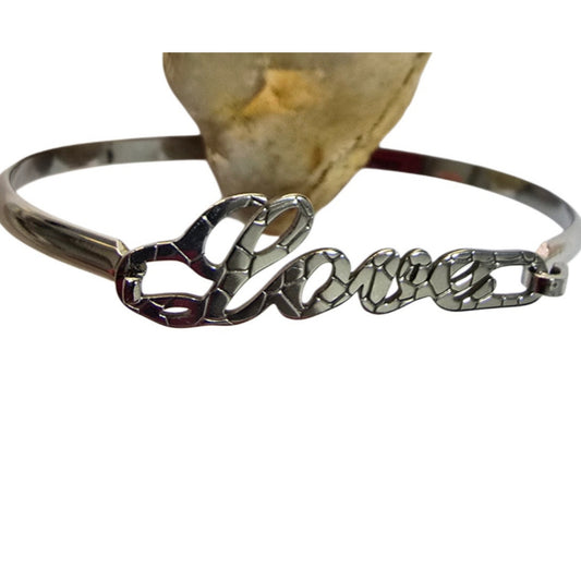 Brazalete Acero Love