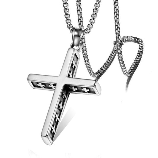 Collar Acero Inoxidable Cruz