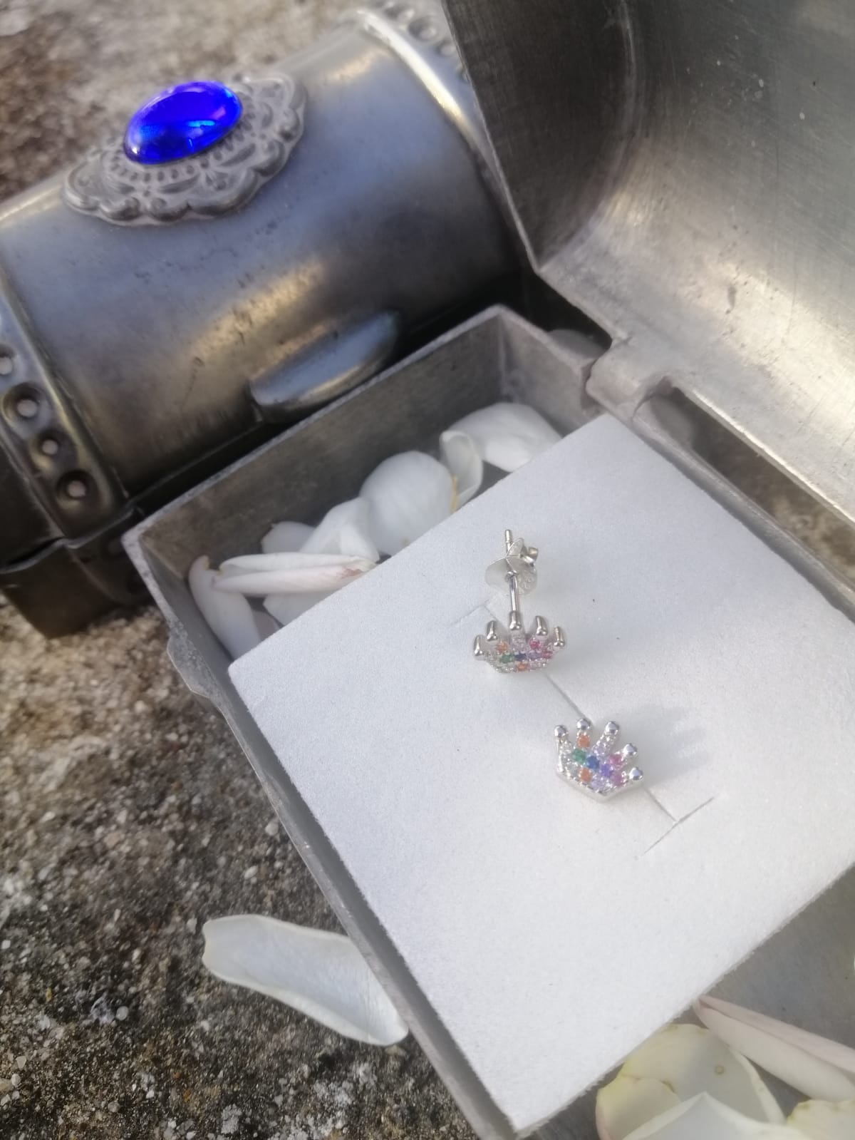Pendientes Corona de plata