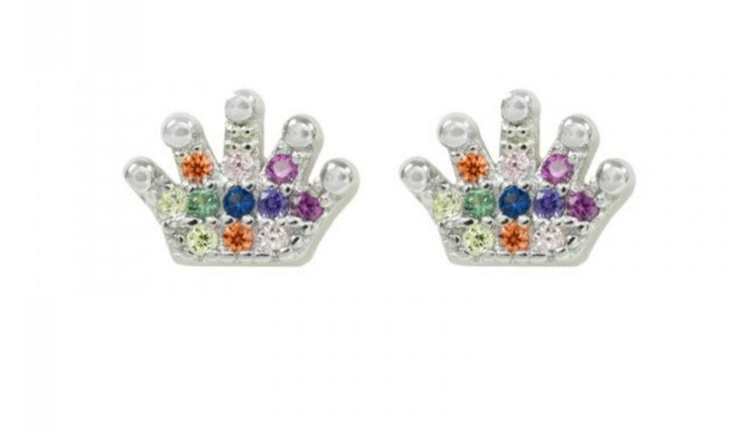 Pendientes Corona de plata