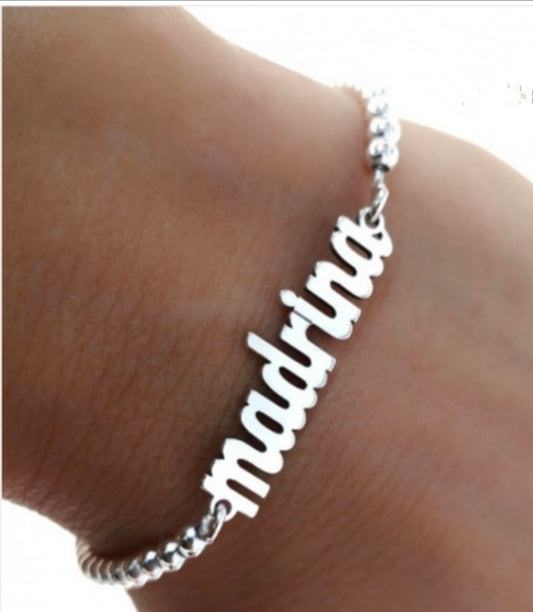 Pulsera Plata Personalizado Madrina