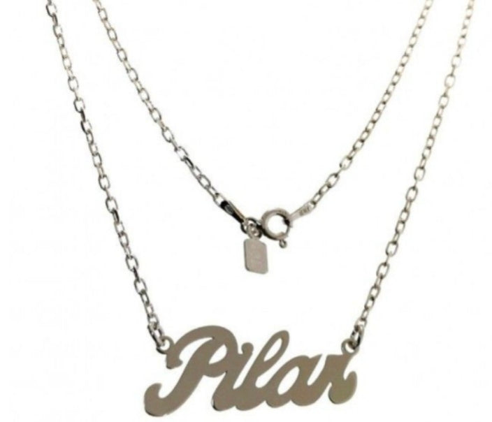 Gargantilla Plata Nombre Personalizado