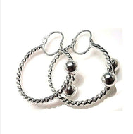 Pendiente Rizado Bolas