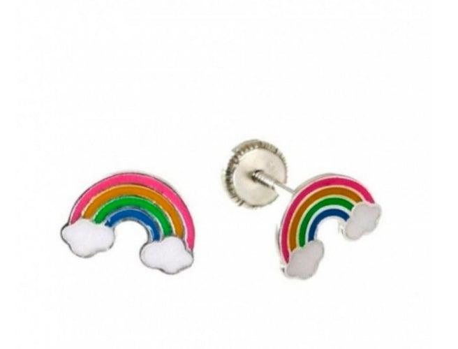 Pendiente plata Infantil Arco Iris