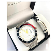 RELOJ + PULSERA ACERO