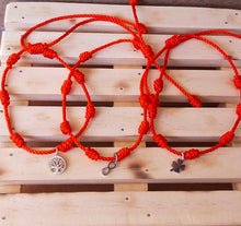 Cargar imagen en el visor de la galería, Pulsera 7 nudos con colgante
