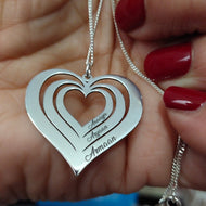 Gargantilla Personalizada Triple Corazón