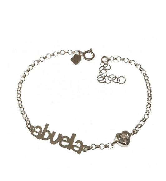 Pulsera de Plata Abuela