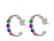 Pendiente Multicolor Esmaltado