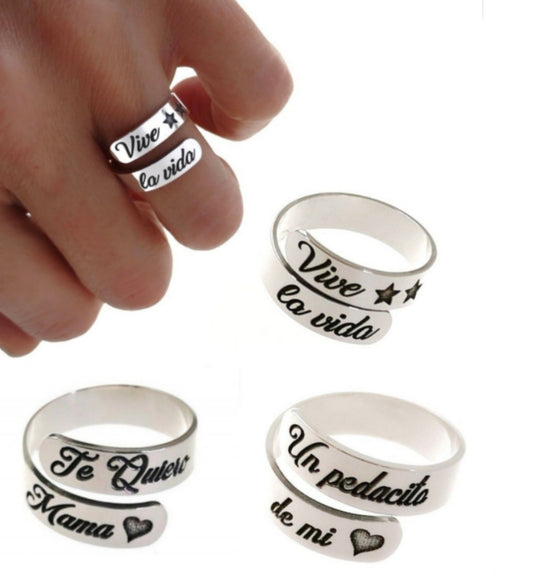 Anillo de Plata con Mensaje